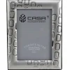 CORNICE PORTAFOTO PORTA FOTO FOTOGRAFIA 20X25CM SILVER DECORO EFFETTO SATINATO