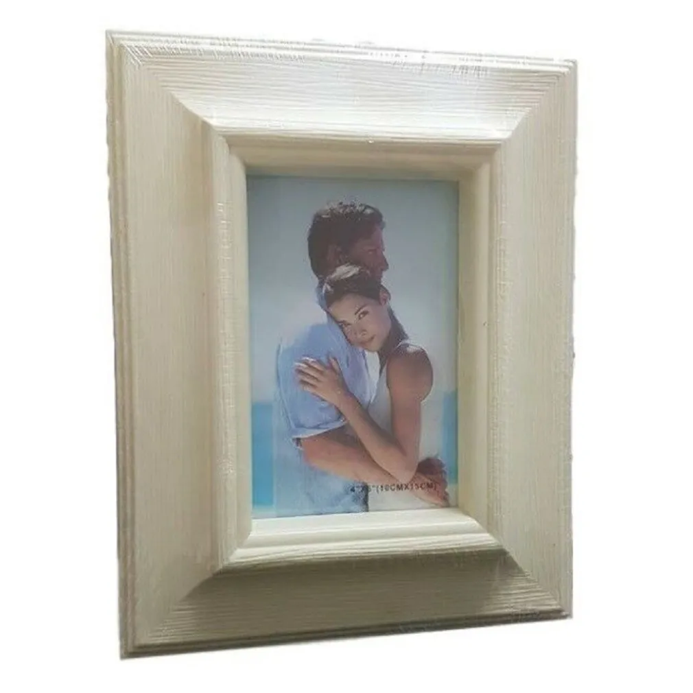CORNICE PORTAFOTO PORTA FOTO FOTOGRAFIA 13 X 18 CM PANNA EFFETTO LEGNO