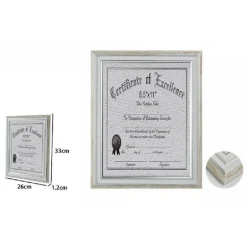 CORNICE QUADRO PER CERTIFICATI DIPLOMI LAUREA 26 X 33 CM MODELLO 65419