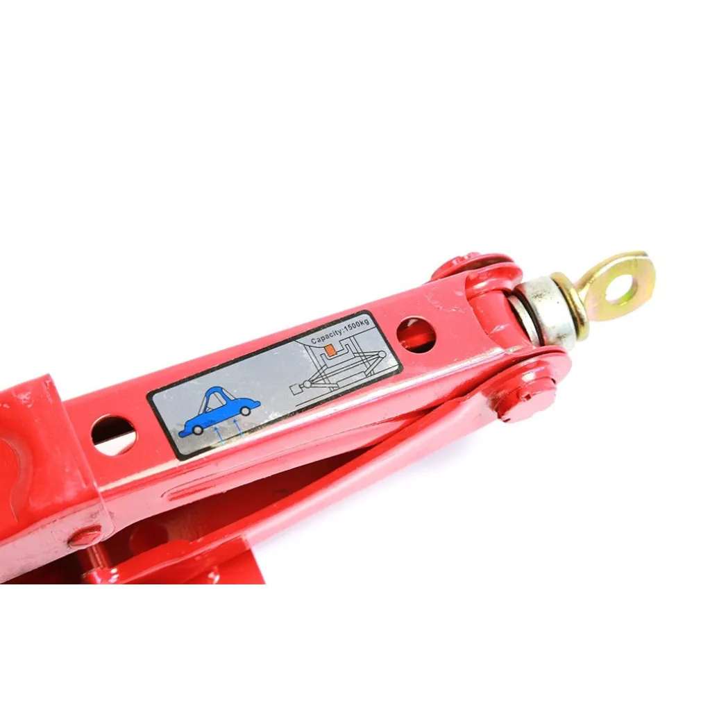 CRIC CRICK A PANTOGRAFO MANOVELLA SOLLEVATORE MANUALE 1,5 TON AUTO RUOTE 1500 KG