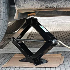 CRIC CRICK A PANTOGRAFO MANOVELLA SOLLEVATORE MANUALE 1 TON AUTO RUOTE 1000 KG