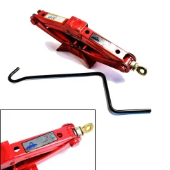 CRIC CRICK A PANTOGRAFO SOLLEVATORE MANUALE 2 TON AUTO RUOTE 2000 KG