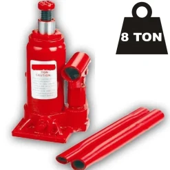 CRICK AUTO 8 TON SOLLEVATORE IDRAULICO A PRESSIONE MARTINETTO BOTTIGLIA 8000 kg