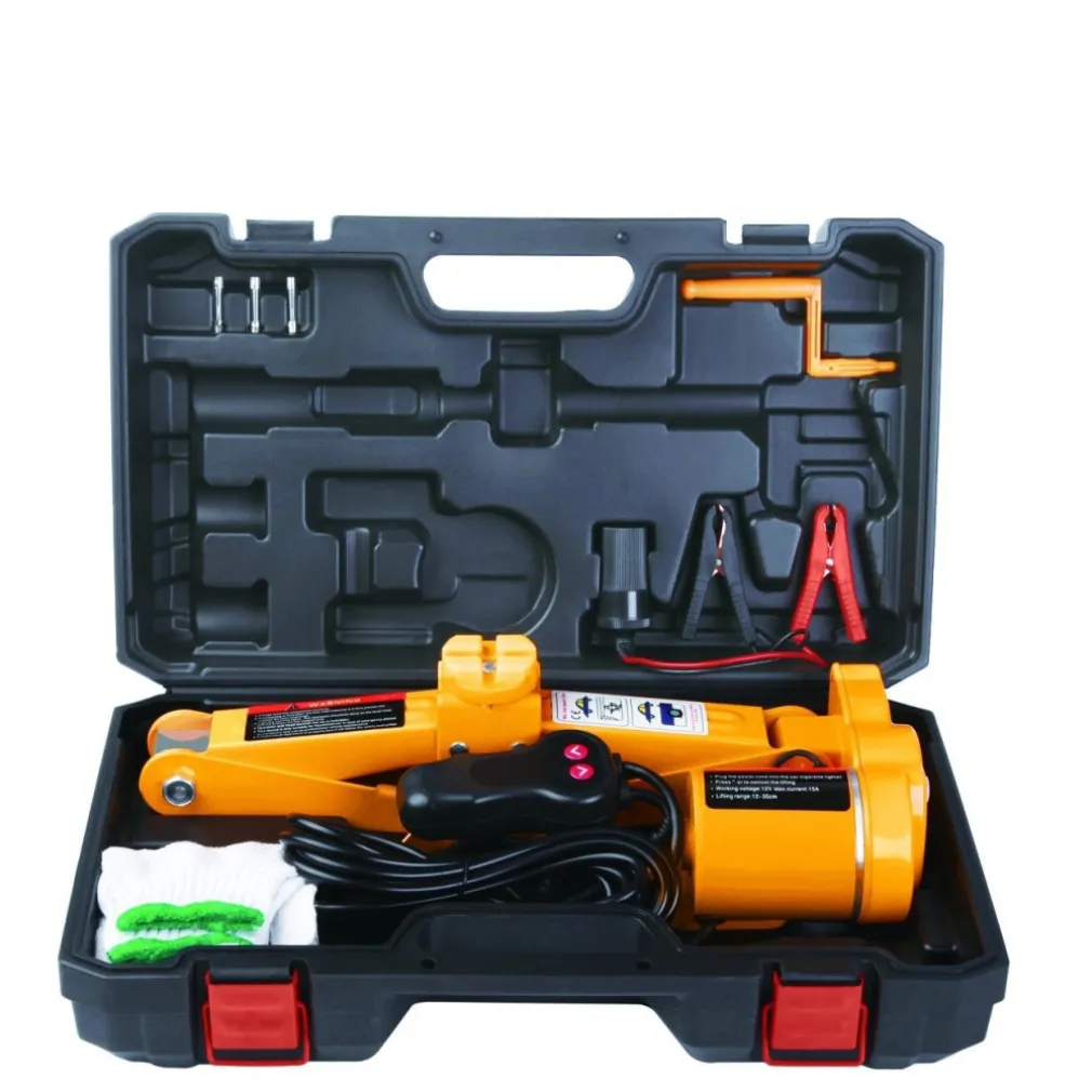 CRICK ELETTRICO SOLLEVATORE CRIC PANTOGRAFO SOLLEVAMENTO AUTO 2 TON 2000Kg 12V