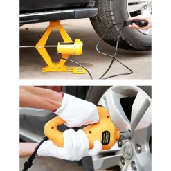 CRICK ELETTRICO SOLLEVATORE PANTOGRAFO AUTO 3 TON 12V AVVITATORE IMPATTO BUSSOLE