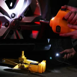 CRICK ELETTRICO SOLLEVATORE PANTOGRAFO AUTO 3 TON 12V AVVITATORE IMPATTO BUSSOLE