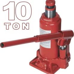 CRIC-SOLLEVATORE CRICK IDRAULICO A BOTTIGLIA 10 T TONNELLATE MARTINETTO MANUALE