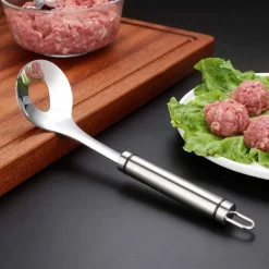 CUCCHIAIO PER POLPETTE ANTIADERENTE UTENSILE DA CUCINA STAMPO IN ACCIAIO INOX