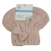 CUFFIA ASCIUGA CAPELLI ASCIUGAMANO DOCCIA MORBIDO ASSORBENTE FIOCCO ROSA 79625