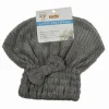 CUFFIA ASCIUGA CAPELLI ASCIUGAMANO DOCCIA MORBIDO ASSORBENTE FIOCCO GRIGIO 79629