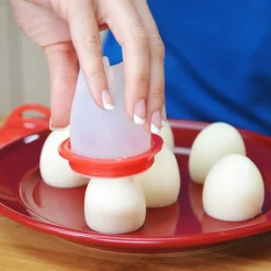 CUOCI UOVA IN SILICONE SENZA GUSCIO 6 PZ UOVO SODO FRITTATA OMELETTE EGGLETTES