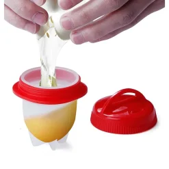 CUOCI UOVA IN SILICONE SENZA GUSCIO 6 PZ UOVO SODO FRITTATA OMELETTE EGGLETTES