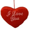 CUORE ROSSO CON SCRITTA I LOVE YOU CON APPENDINO 20CM IDEA REGALO SAN VALENTINO