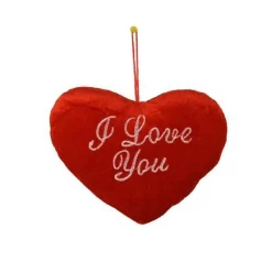 CUORE ROSSO CON SCRITTA I LOVE YOU CON APPENDINO 20CM IDEA REGALO SAN VALENTINO