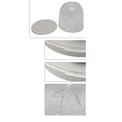 CUPOLA COPRI PANDORO H27 PORTA DOLCI NATALE CHIUSURA SALVAFRESCHEZZA TRASPARENTE