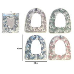 CUSCINO COPRI WATER SEDUTA COPERTURA MORBIDA WC FANTASIA ASTRATTA COLORATA 87203