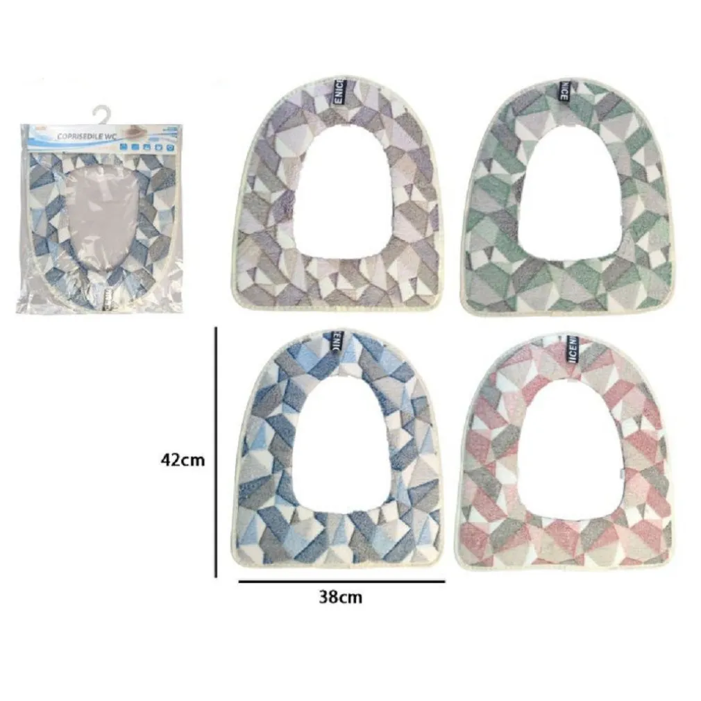 CUSCINO COPRI WATER SEDUTA COPERTURA MORBIDA WC FANTASIA ASTRATTA COLORATA 87203