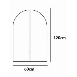 CUSTODIA COPRIABITO FODERA INDUMENTI GIACCA CAPPOTTO CON CERNIERA 60X120CM 87416