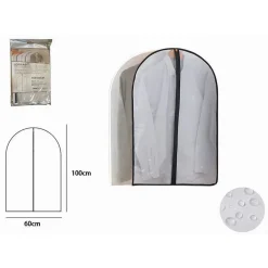 CUSTODIA COPRIABITO FODERA INDUMENTI GIACCA CAPPOTTO CON CERNIERA 60X100CM 87415