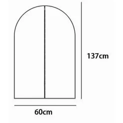 CUSTODIA COPRIABITO FODERA INDUMENTI GIACCA CAPPOTTO CON CERNIERA 60X137CM 87417