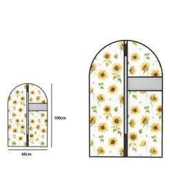 CUSTODIA COPRIABITO IMPERMEABILE PORTA ABITO VESTITO GIACCA VIAGGIO 60x100 CM