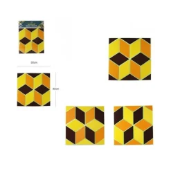 3D PIASTRELLA MATTONELLA ADESIVO DA PARETE MURO PANNELLO 30X30CM 64386