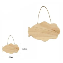 DECORAZIONE IN LEGNO DECOUPAGE 20 X 12.5CM DA APPENDERE CON CORDA INSEGNA 74209A