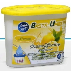 DEUMIDIFICATORE CON 220 GR. DI GRANULI DEUMIDIFICATORE ARIA FRAGRANZA LIMONE