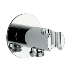 DEVIATORE DA MURO PRESA ACQUA ATTACCO ½ SUPPORTO PER DOCCIA OTTONE CROMATO LUCIDO