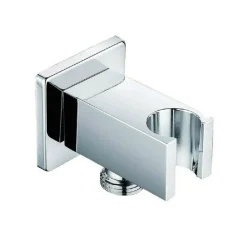 DEVIATORE DA MURO PRESA ACQUA ATTACCO ½” SUPPORTO DOCCIA OTTONE CROMATO LUCIDO