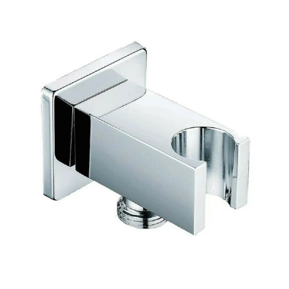 DEVIATORE DA MURO PRESA ACQUA ATTACCO ½” SUPPORTO DOCCIA OTTONE CROMATO LUCIDO