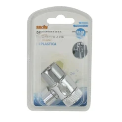 DEVIATORE VALVOLA PER RUBINETTO A 2 VIE IN PLASTICA ADATTATORE FILTRO 22-24MM 87981