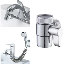 DEVIATORE VALVOLA PER RUBINETTO A 2 VIE IN PLASTICA ADATTATORE FILTRO 22-24MM 87981