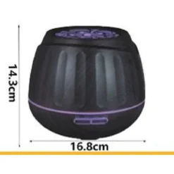 DIFFUSORE AROMI UMIDIFICATORE ULTRASUONI 500ML 12W AROMATERAPIA COLORE LED LUCE TX-8362