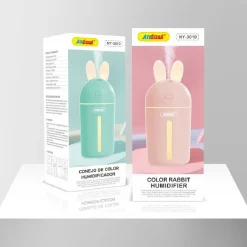 DIFFUSORE AROMI UMIDIFICATORE 35ML/H USB LUCE NOTTURNA AUTO CASA BUNNY NY-3010
