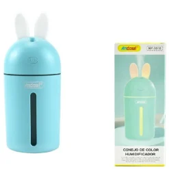 DIFFUSORE AROMI UMIDIFICATORE 35ML/H USB LUCE NOTTURNA AUTO CASA BUNNY NY-3010