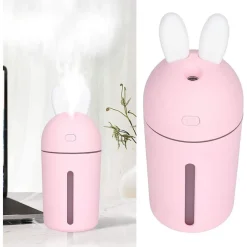 DIFFUSORE AROMI UMIDIFICATORE 35ML/H USB LUCE NOTTURNA AUTO CASA BUNNY NY-3010