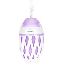 DIFFUSORE DI ESSENZE PROFUMATE A ULTRASUONI 7 LUCI LED USB Ø11CM H18CM PER CROMOTERAPIA