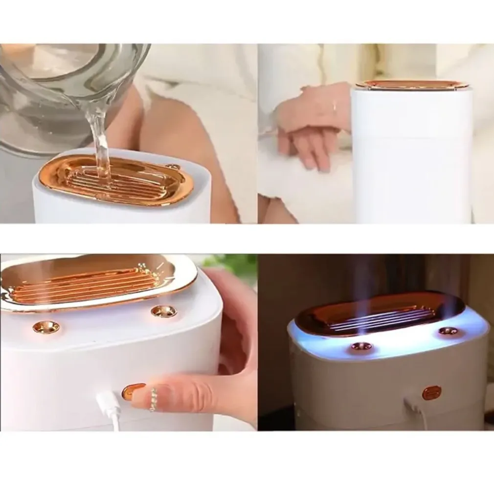 DIFFUSORE PER AMBIENTE AROMATERAPIA DI OLI ESSENZILI PROFUMATORE NANO SPRAY LED