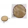 DISCO DI LEGNO BASE TRONCO DECORATIVA PER ORNAMENTO CASA 23 X 2 CM ROTONDO 72114