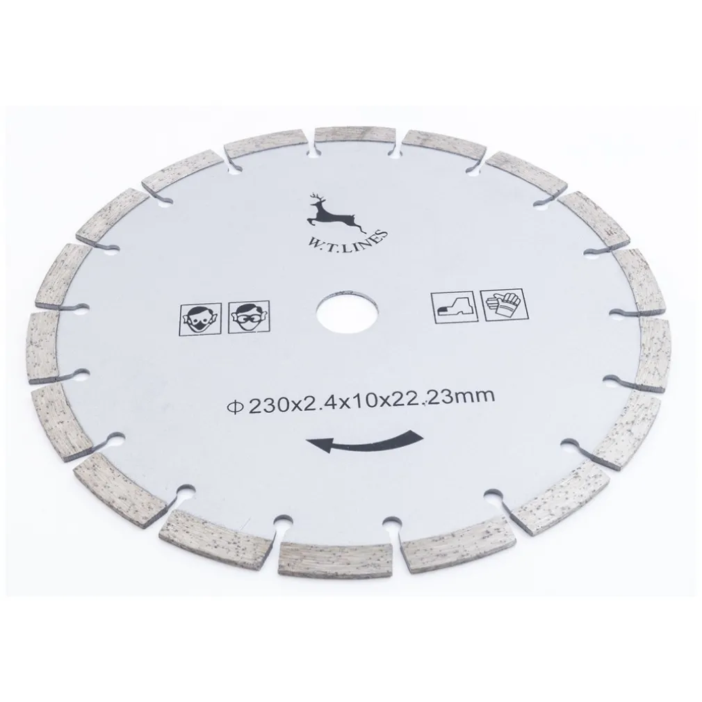 DISCO DIAMANTATO TAGLIO MARMO CEMENTO MATTONI PIETRA SEGA CIRCOLARE Ø230mm