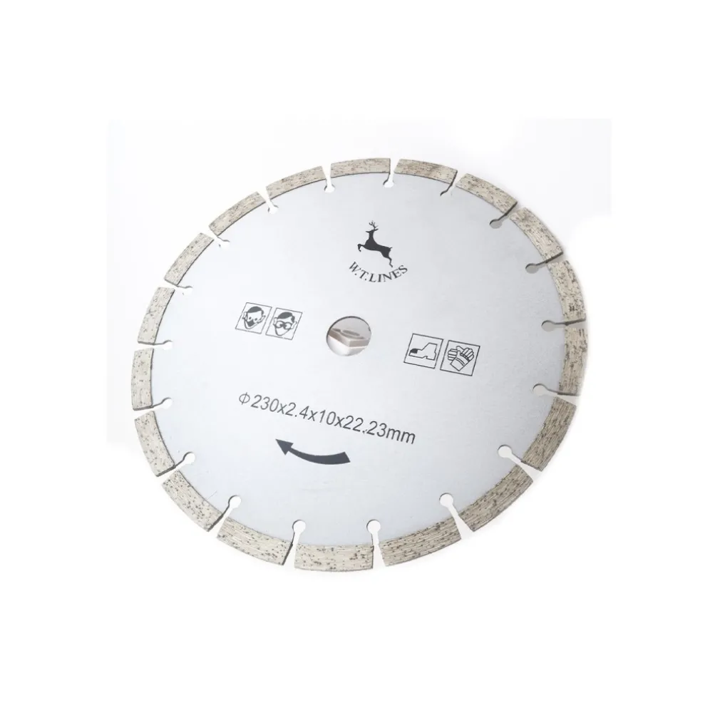 DISCO DIAMANTATO TAGLIO MARMO CEMENTO MATTONI PIETRA SEGA CIRCOLARE Ø230mm