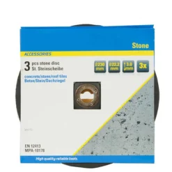 DISCO FLEX PER PIETRA SET DA 3 PEZZI DISCHI SMERIGLIATRICE DIAM. 230 MM