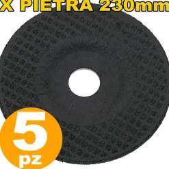 DISCO SMERIGLIATRICE FLEX 230 MILLIMETRI PER PIETRA SET DA 5 PEZZI