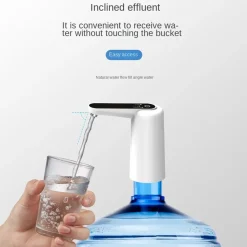 DISPENSER AUTOMATICO DI ACQUA PER BOCCIONI EROGATORE RUBINETTO RICARICABILE