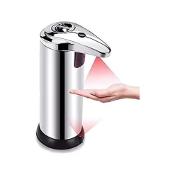 DISPENSER DI SAPONE LIQUIDO AUTOMATICO CON SENSORE EROGATORE SAPONE MANI BAGNO 59385