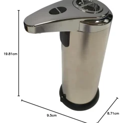 DISPENSER DI SAPONE LIQUIDO AUTOMATICO CON SENSORE EROGATORE SAPONE MANI BAGNO 59385