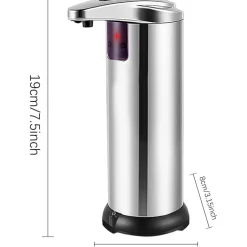 DISPENSER DI SAPONE LIQUIDO AUTOMATICO CON SENSORE EROGATORE SAPONE MANI BAGNO 59385