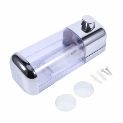 DISPENSER EROGATORE PER SAPONE LIQUIDO 500 ML MURO DOSATORE A PARETE BAGNO