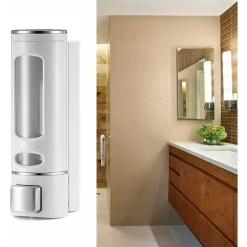 DISPENSER EROGATORE PORTA SAPONE MANUALE DOSATORE PROFESSIONALE A MURO 400ML